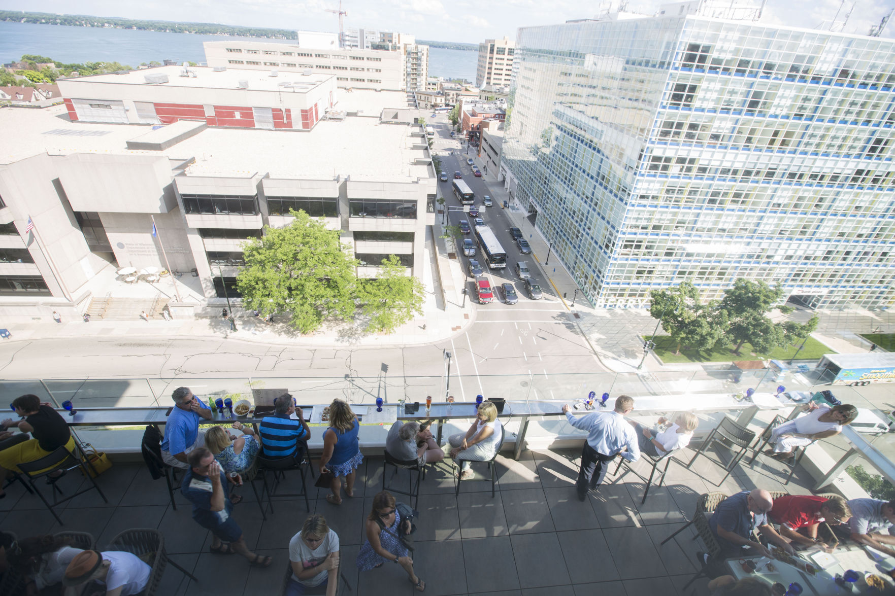 Eno Vino patio from above